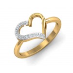 Amia Diamond Heart Ring
